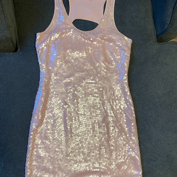 Marciano Light Salmon Sequined Dress, $ 60 - Picture 4 of 5